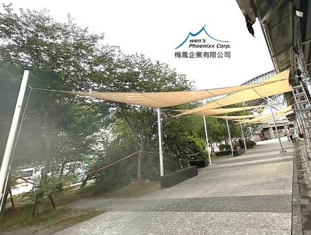 Custom Sail Shade at Historic Railway Station